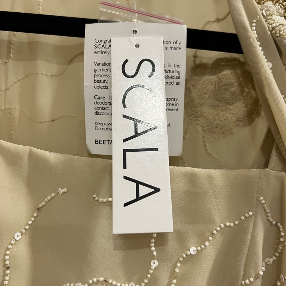 Scala Cream Embellished Maxi Dress - Picture 6 of 13
